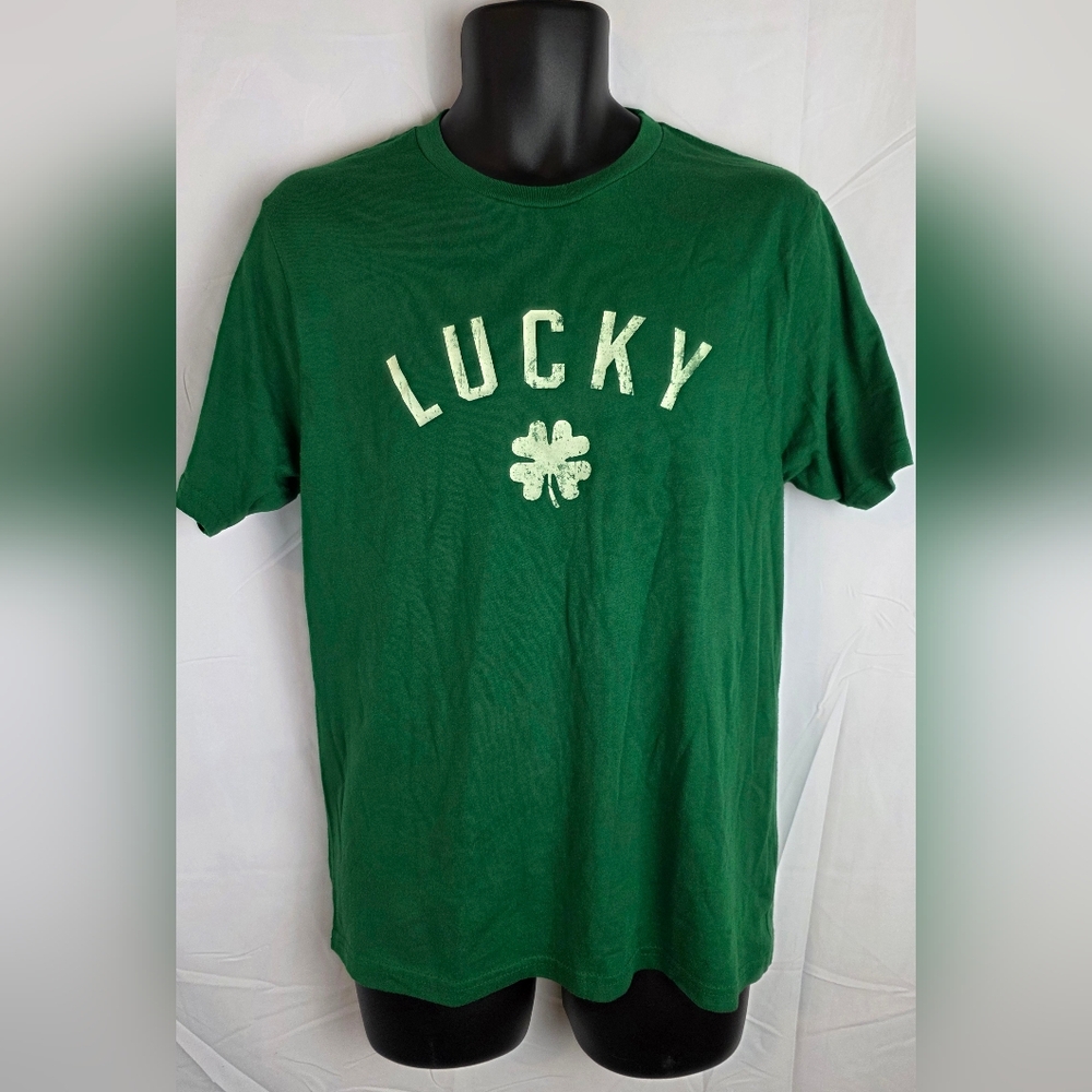 Way To Celebrate! St Patrick's Day Graphic Tee Green Irish Size Medium AN-2823